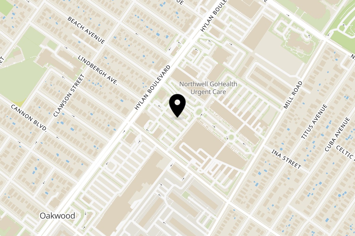 Map showing the location of On a Roll on 2656 Hylan Boulevard in Staten Island
